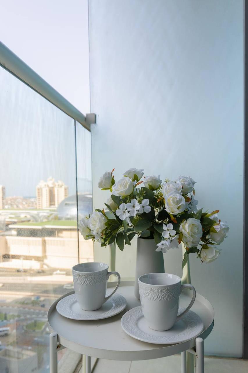 Fantastic Studio Apartment At Palm Jumeirah Dubai Luaran gambar